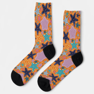 Colourful Starfishes Socks