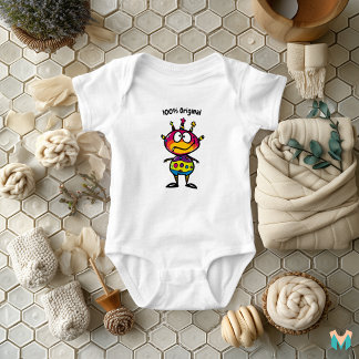 Colourful Starry Alien Toddler Fun  Baby Bodysuit