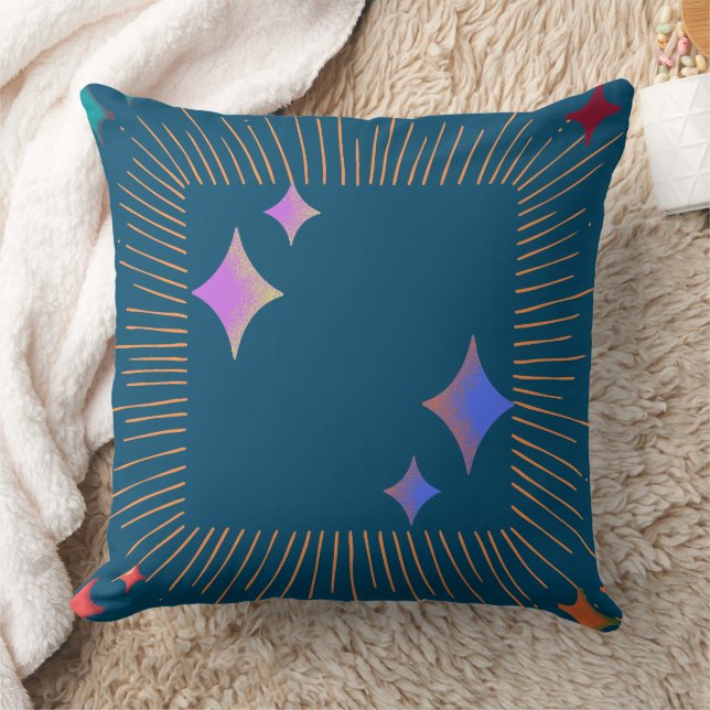 colourful stars  cushion (Blanket)