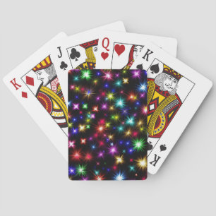 Colourful Stars Fireworks Design-27317 Playing Cards