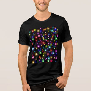 Colourful Stars Fireworks Design-27317 Tri-Blend Shirt