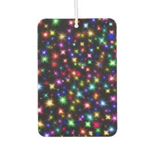 Colourful Stars Fireworks Design Car Air Freshener