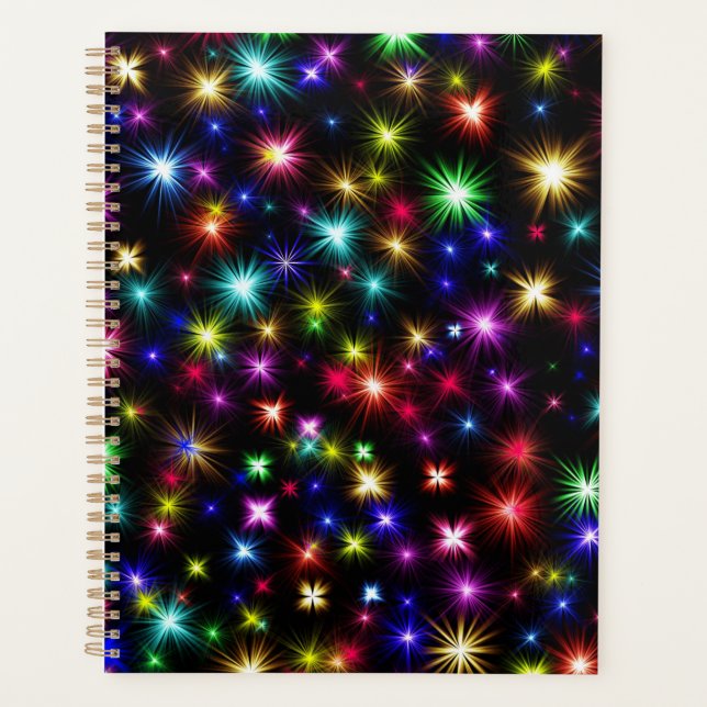 Colourful Stars Fireworks Design Planner (Front)