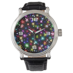 Colourful Stars Fireworks Design Watch