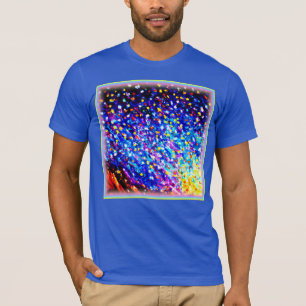 Colourful Stars In Blue Sky. Buy Now T-Shirt