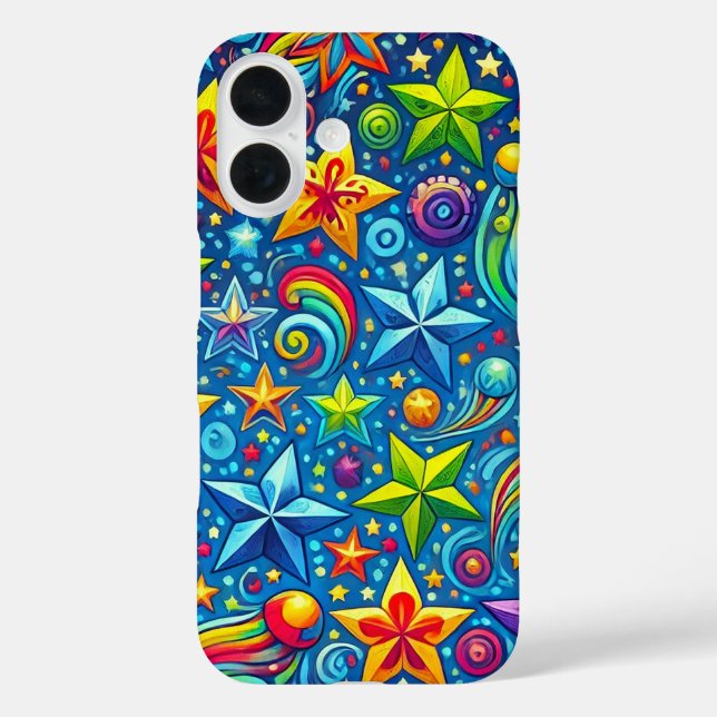 Colourful stars pattern Case-Mate iPhone case (Back)