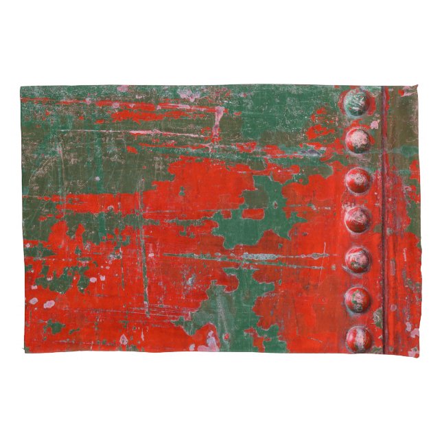 Colourful steel rust, textured background. pillowcase (Front)