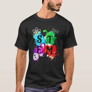 Colourful Stem Squad Students & Teachers Crew T-Shirt
