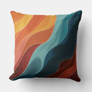 Colourful Stenciling Effect Cushion