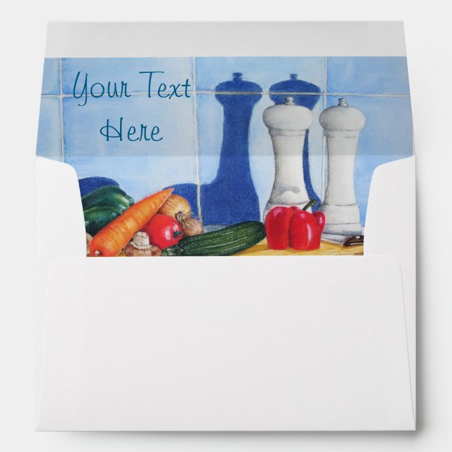 colourful still life of mixed vegetables in prep envelope (Back (Bottom))