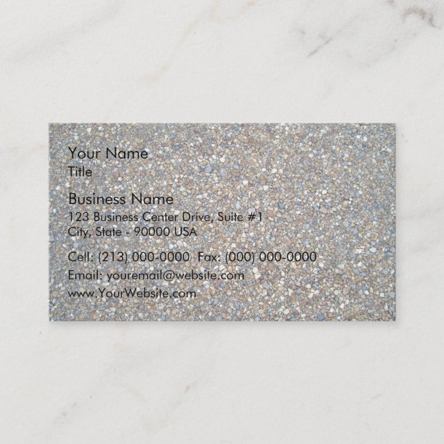 Colourful Stone Gravel Texture Business Card (Front)