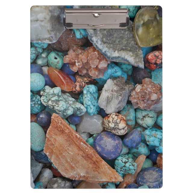 Colourful stone rock pebble natural texture grey  clipboard (Front)