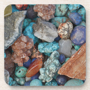 Colourful stones coasters