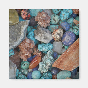 Colourful stones magnet