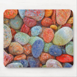 Colourful stones, pebbles, rocks mouse pad