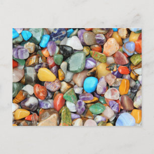 Colourful stones, pebbles, rocks postcard