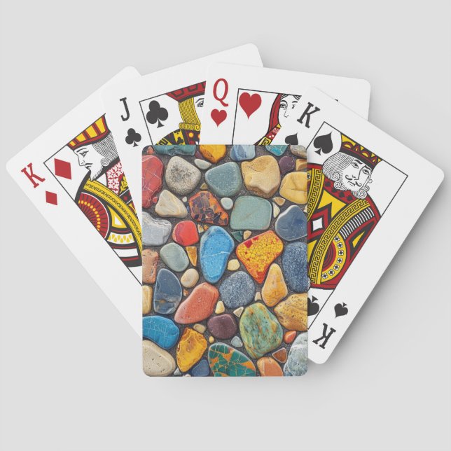 Colourful Stones Playing Cards (Back)