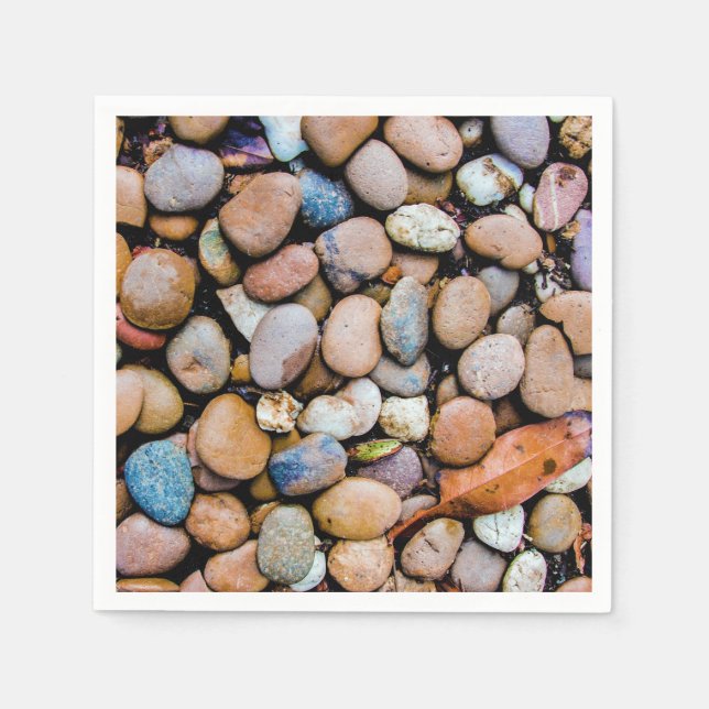Colourful Stones Rocks Pebbles Napkin (Front)