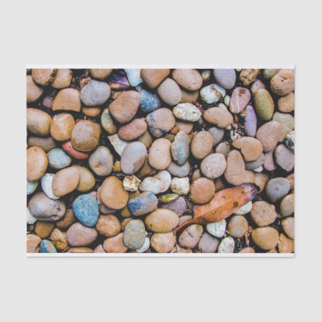 Colourful Stones Rocks Pebbles Tissue Paper (Front)