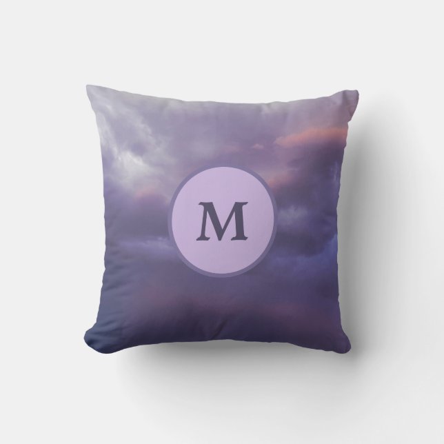 Colourful Storm Clouds Cushion (Front)