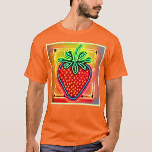 Colourful Strawberry Neon Glow T-Shirt