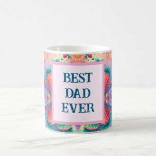 Colourful strawberry with Best Dad Ever Coffee Mug