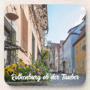Colourful street in Rothenburg ob der Tauber Coaster