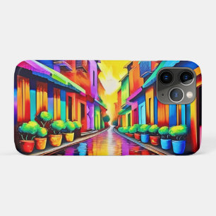 Colourful Street Scene Art Case-Mate iPhone Case