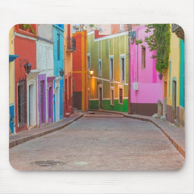 Colourful street scene mouse pad (Front)