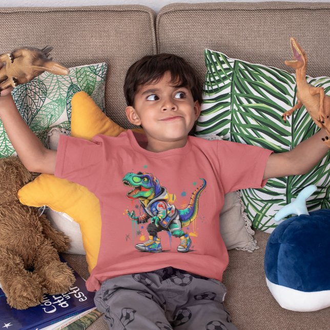 Colourful Street style dinosaur Tri-Blend Shirt (Creator Uploaded)