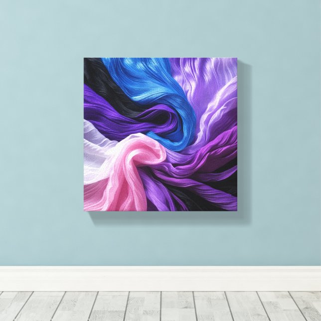 Colourful Stretched Canva Canvas Print (Insitu(Wood Floor))