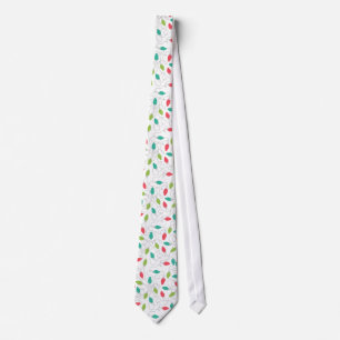 Colourful String Lights Christmas Neck Tie