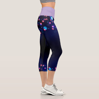 Colourful String Lights High Waisted Capris