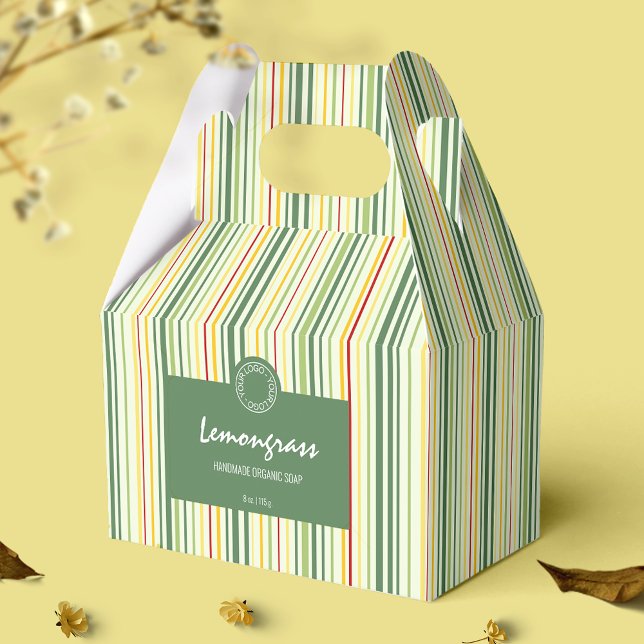 Colourful Stripe Lines Soap Box Business Packaging (Creator Uploaded)