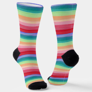 Colourful Stripe Pattern Socks