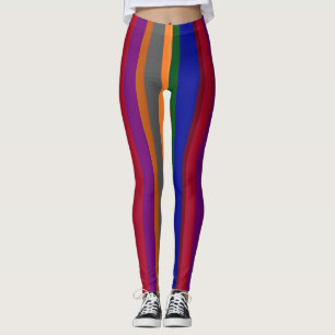 Colourful Striped Leggings