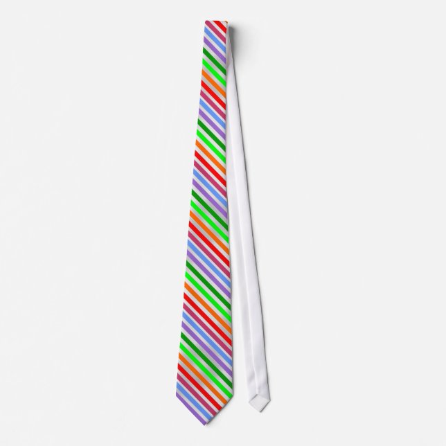 Colourful Striped Necktie (Front)
