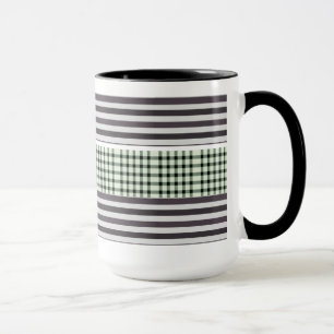 Colourful striped pattern coffee mug