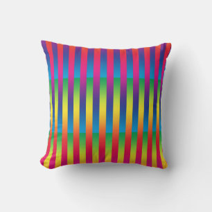 Colourful Striped Pattern Cushion