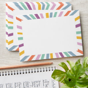 Colourful Striped Pattern Modern Simple Easter Envelope