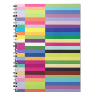 Colourful Striped Pattern Notebook