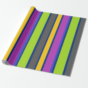 Colourful Striped  Wrapping Paper