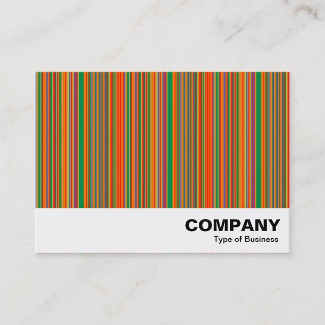 Colourful Stripes 01 Business Card (Front)