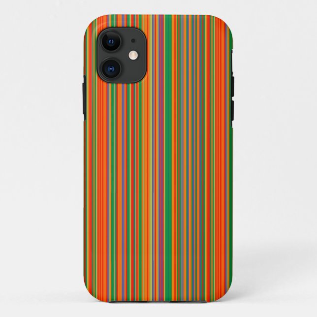 Colourful Stripes 01 iPhone Case (Back)