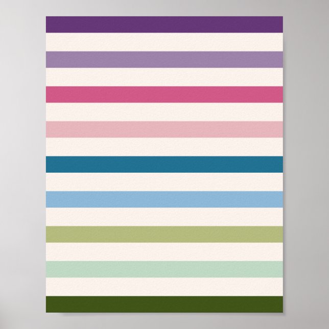 Colourful Stripes 03 Poster (Front)