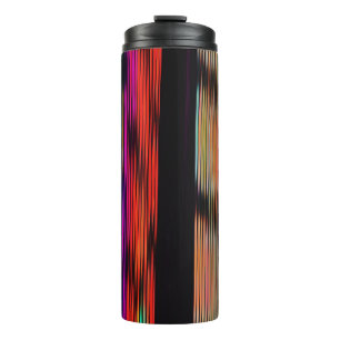 Colourful Stripes 717 Abstract Art Thermal Tumbler