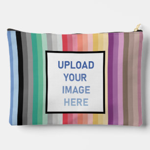 Colourful Stripes Accessory Pouch