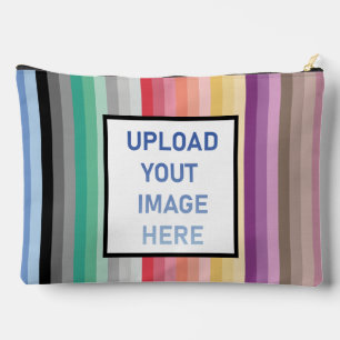 Colourful Stripes Accessory Pouch