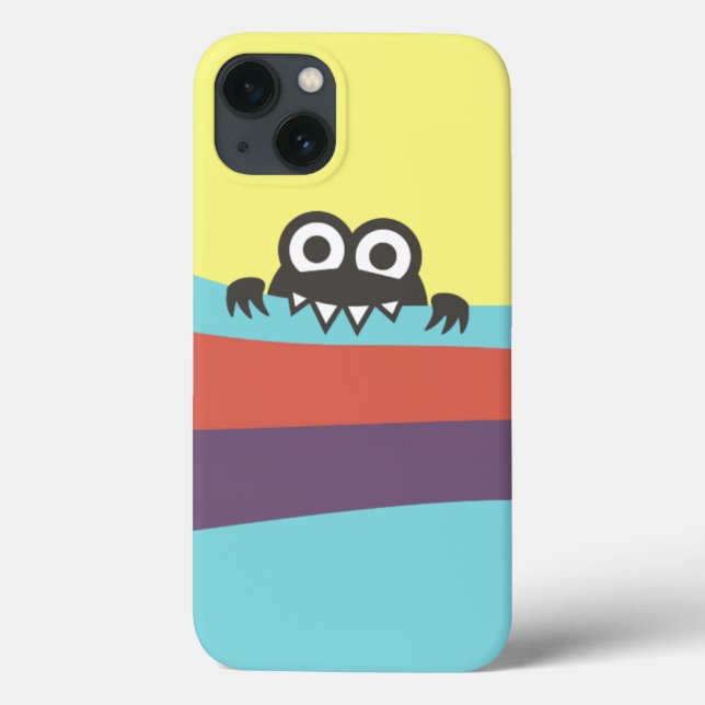 Colourful Stripes And Cute Character Case-Mate iPhone Case (Back)
