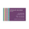 Colourful Stripes Babysitting Business Card